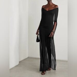 BRANDON MAXWELL
The Samira Off-The-Shoulder Stretch-Knit Jumpsuit